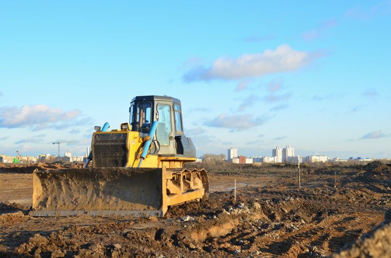 Bulldozer Land Grading
